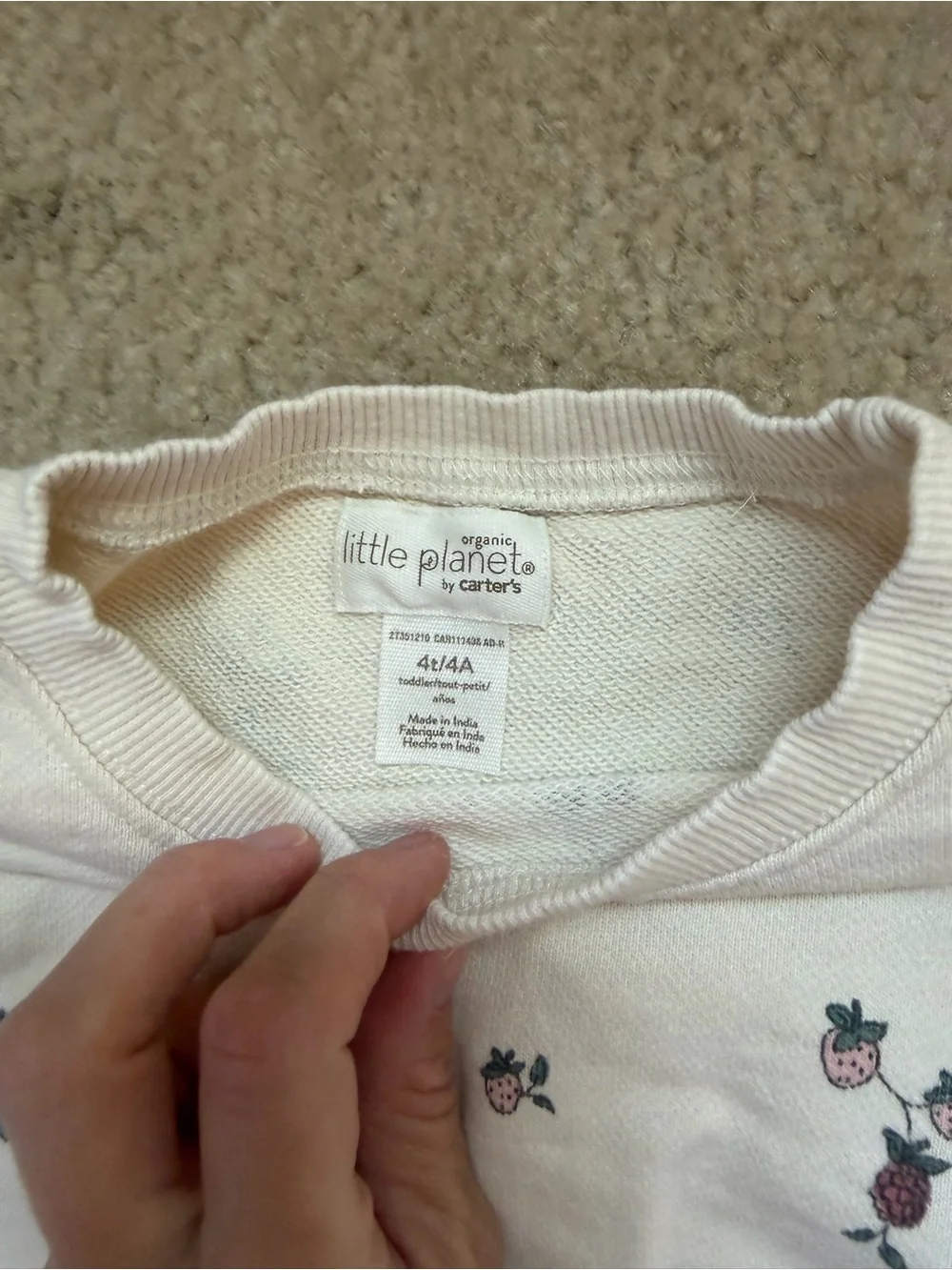 Little Planet organic girls floral and fruity set 4T